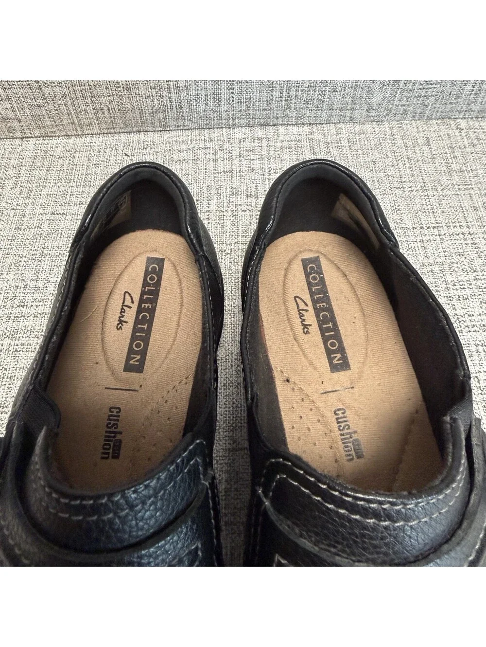 Clarks Cheyn Madi Womens Black Slip On Shoes Sz 6.5M Casual Comfort 15807